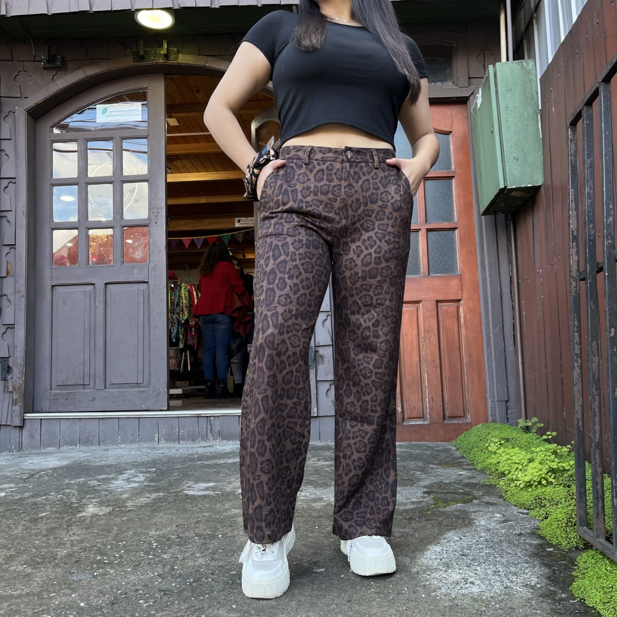 Pantalon Palazzo gamuza leopardo3