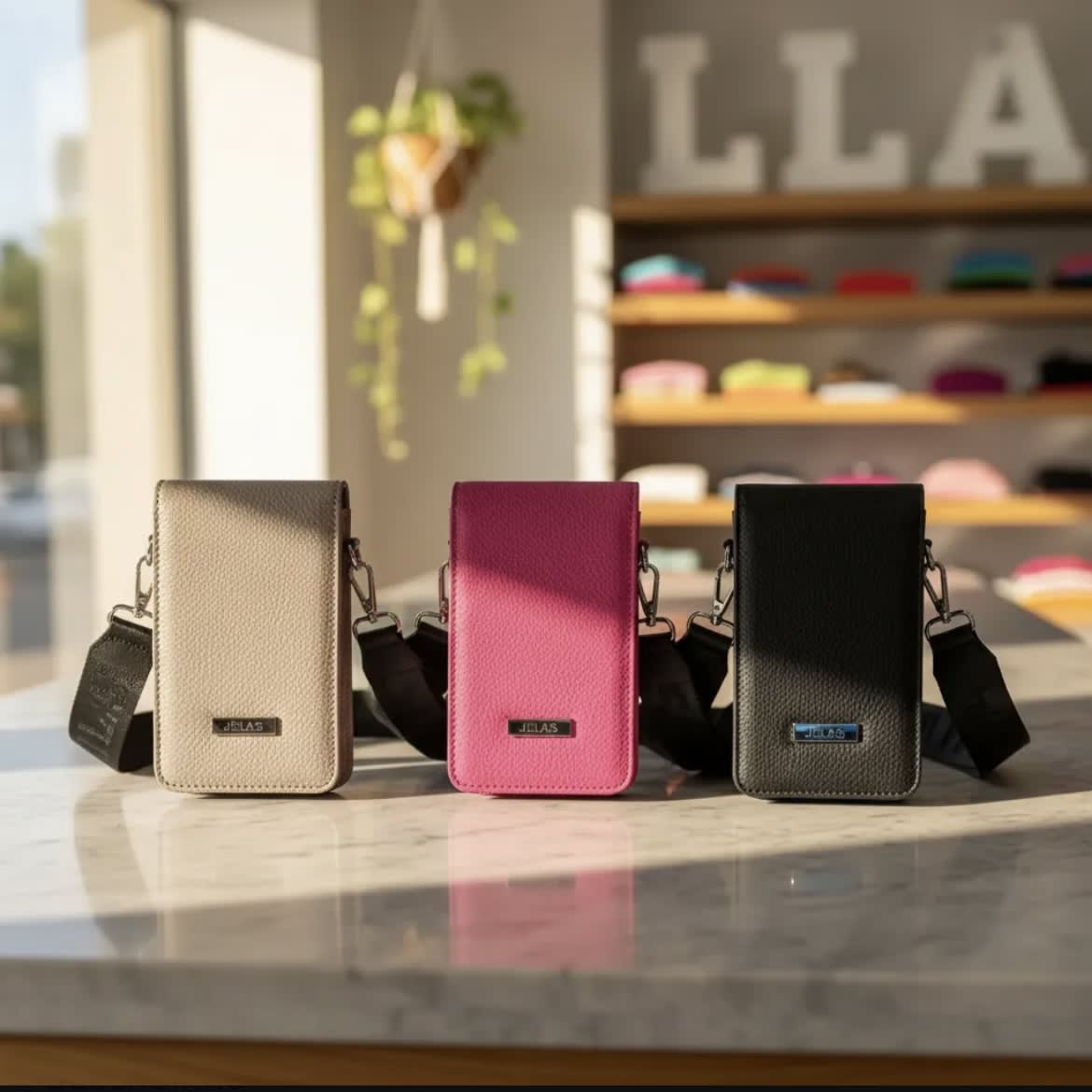 Porta celular tarjetero Lilas negro6