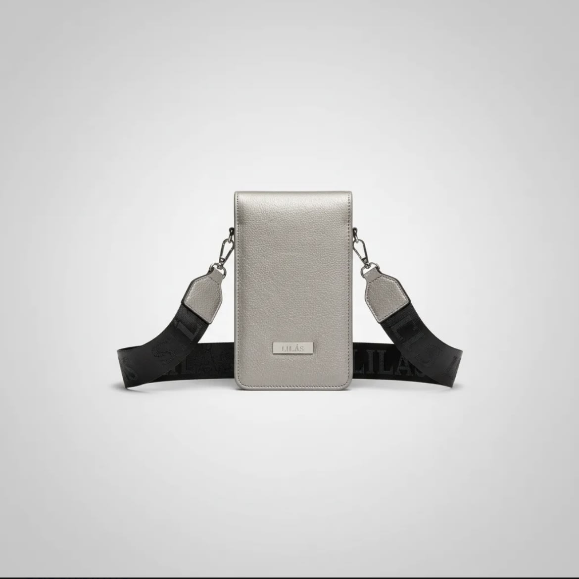 Porta celular tarjetero Lilas gris5