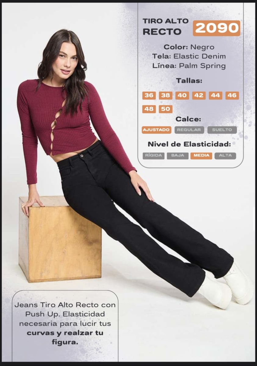 Jeans paradise 2090 recto negro1