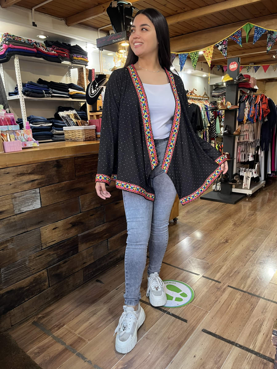 Tapado etnic canuton mini tachas negro flúor2