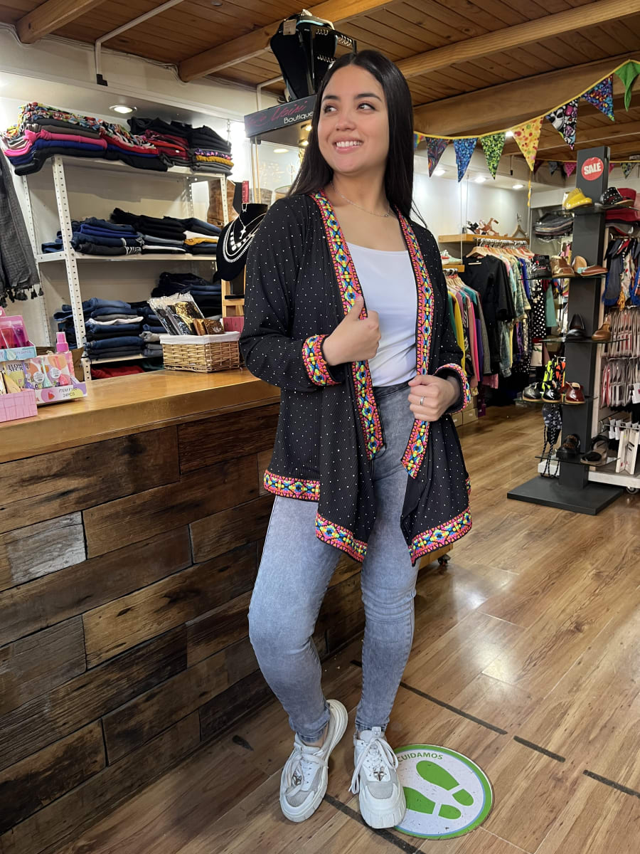 Tapado etnic canuton mini tachas negro flúor5