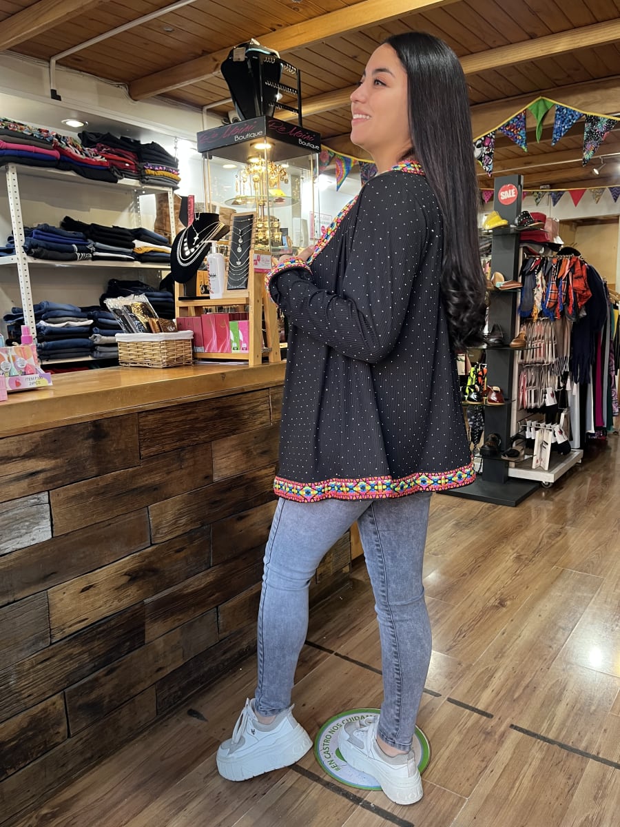 Tapado etnic canuton mini tachas negro flúor4