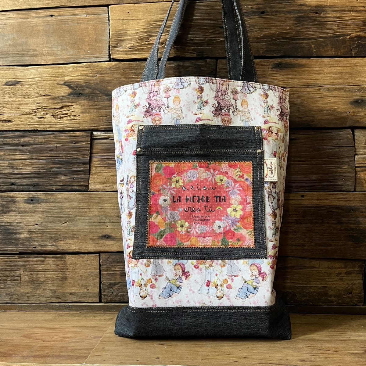 Tote Bag AEIOU la mejor tia eres tu Sarah Kay1