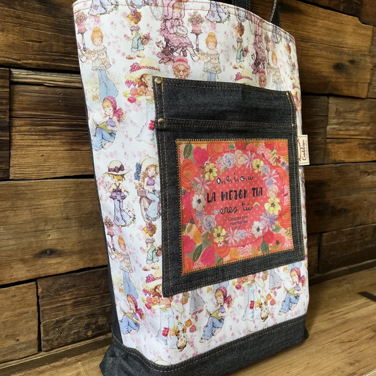 Tote Bag AEIOU la mejor tia eres tu Sarah Kay2