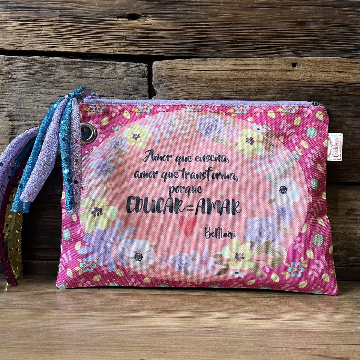 Estuche XL educar es amar lila1