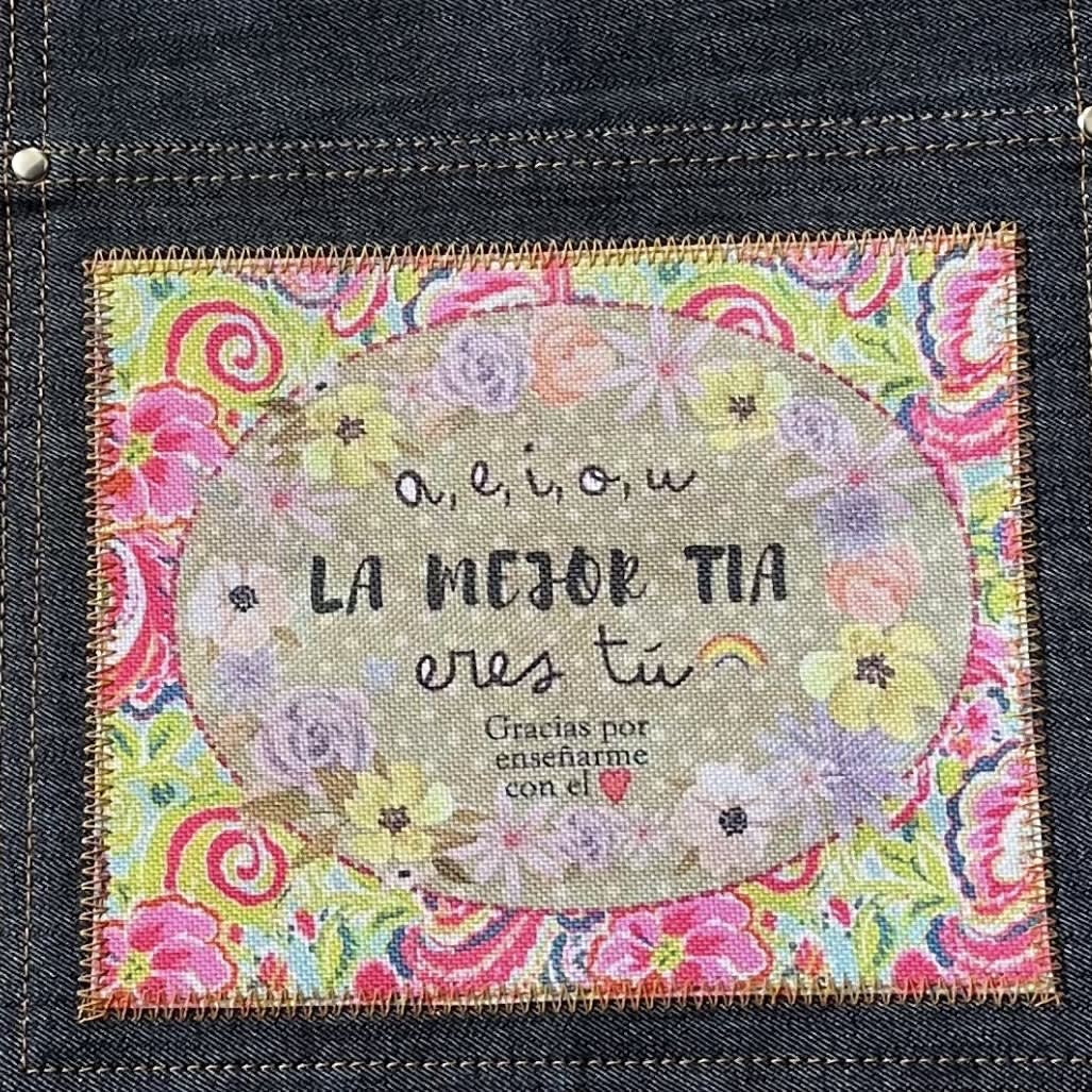 Tote Bag AEIOU la mejor tia eres tu gato pusheen2