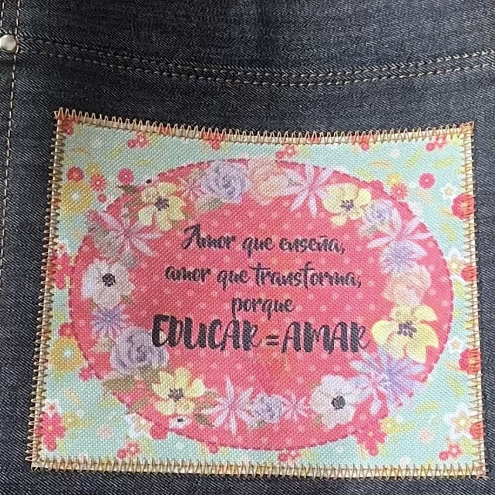 Tote Bag Educar es amar paisley negro y blanco4