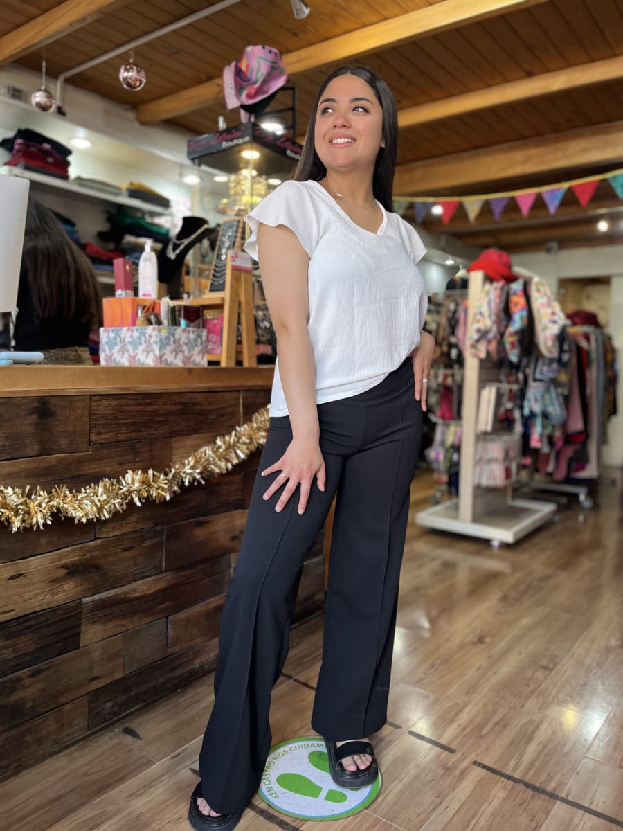 Palazzo Sofia negro pretina alta linea vertical3