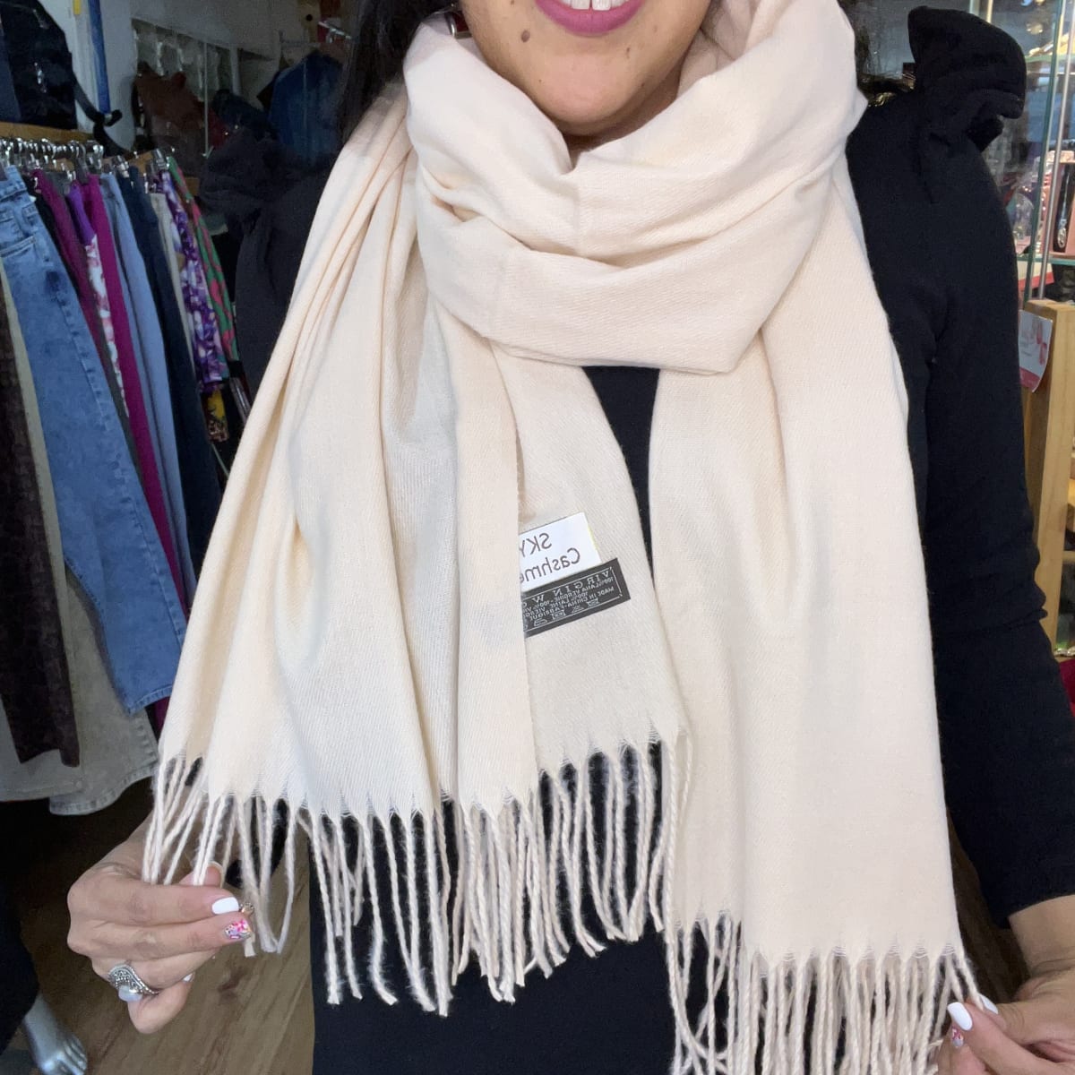 Bufanda cashmere crudo1