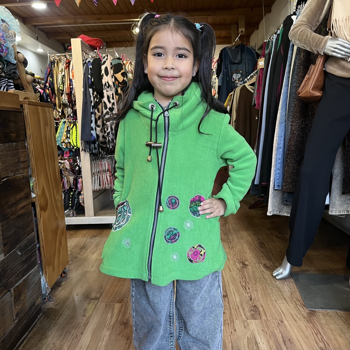 Abrigo niña polar antipilling bordado2