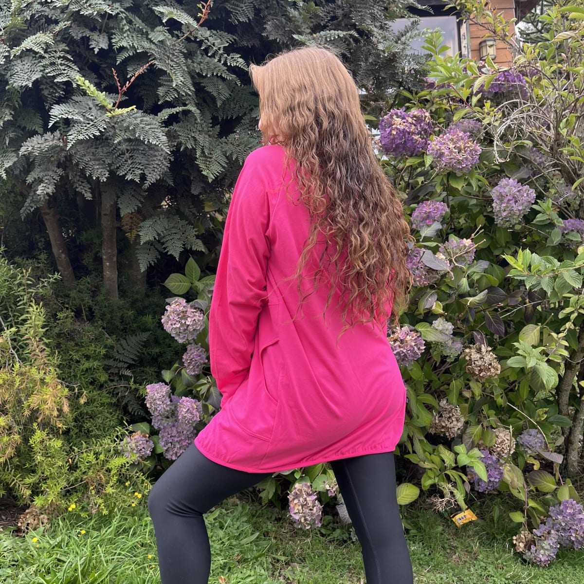 Poleron Ultravioleta Elisa fucsia corazon cebra2