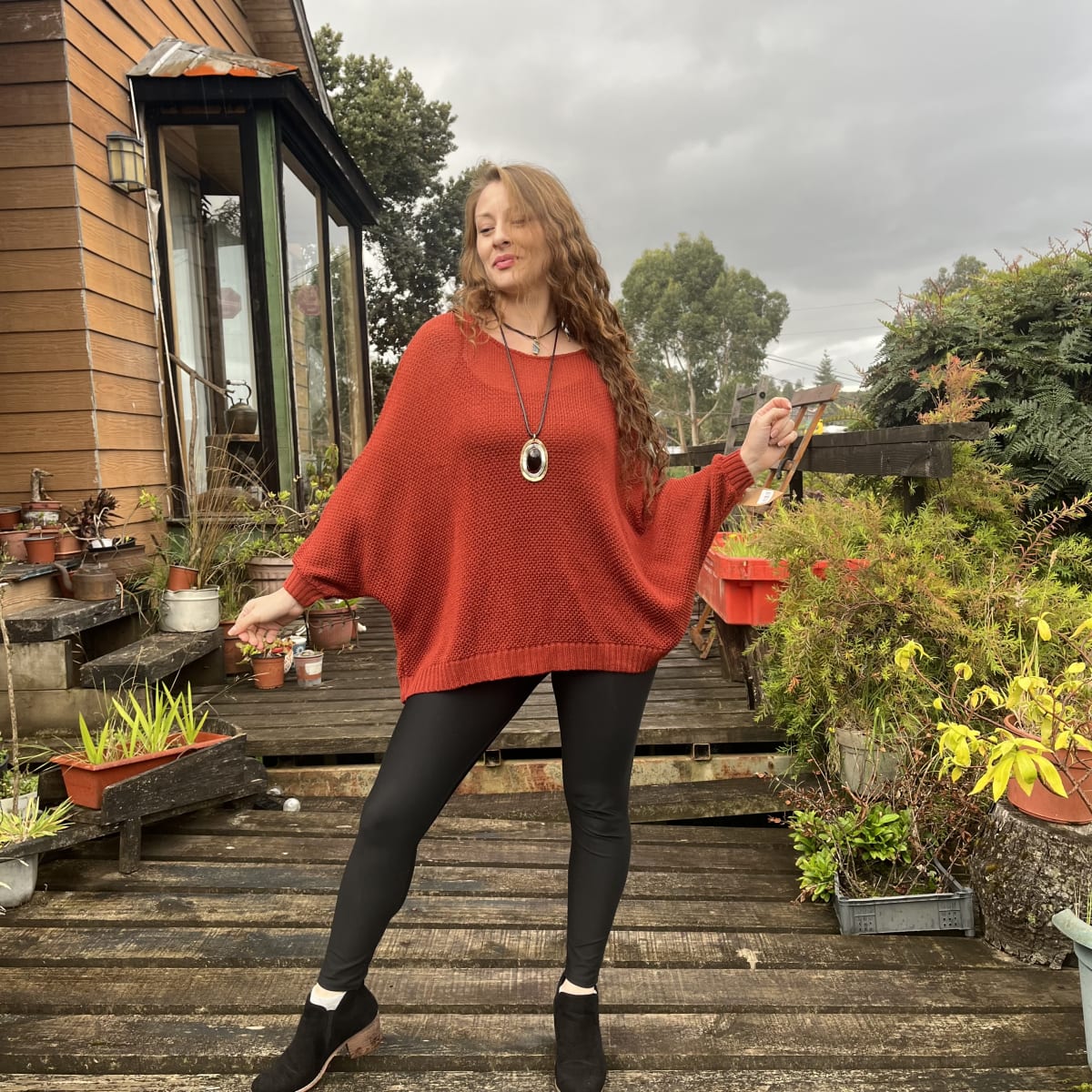 Tejido hilo mur panal terracota3