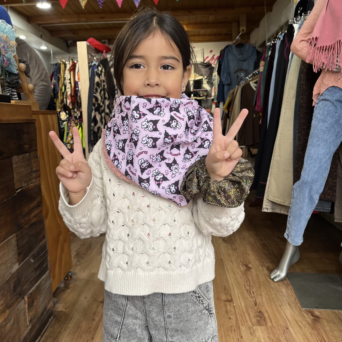 Bandana Isidora Kuromi new palo rosa2