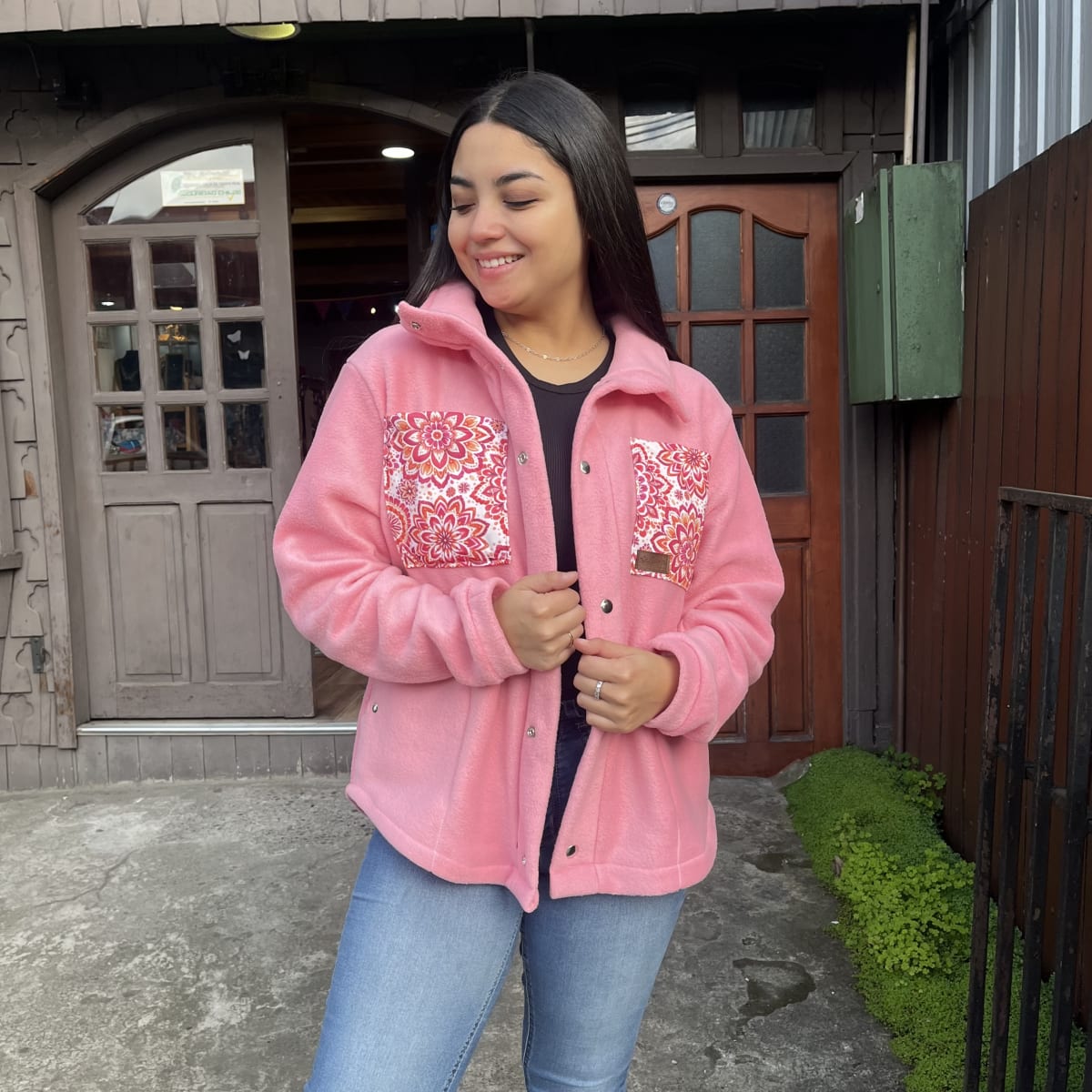 Sobrecamisa Astrea polar rosado1