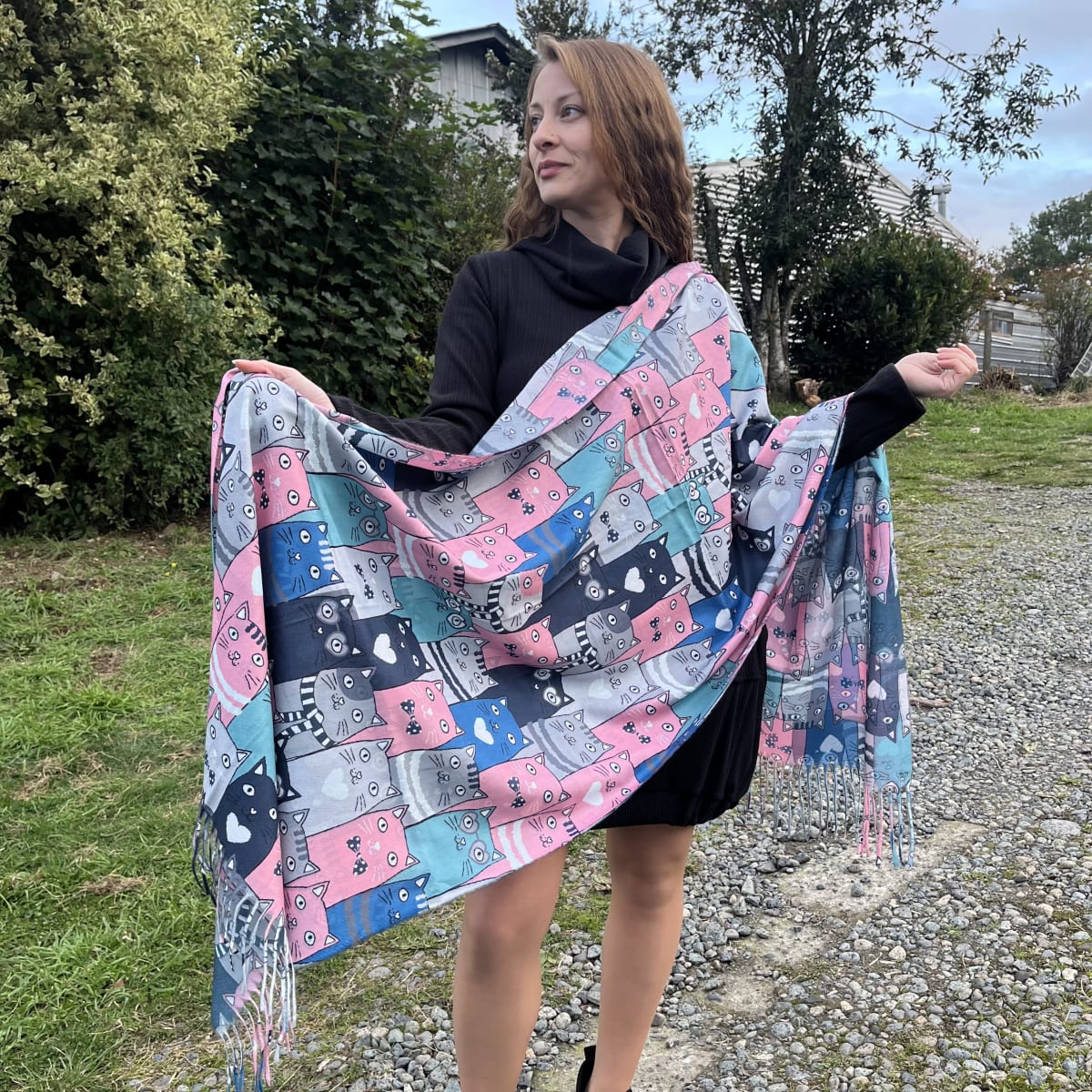 Bufanda Cashmere gatitos corbatin3