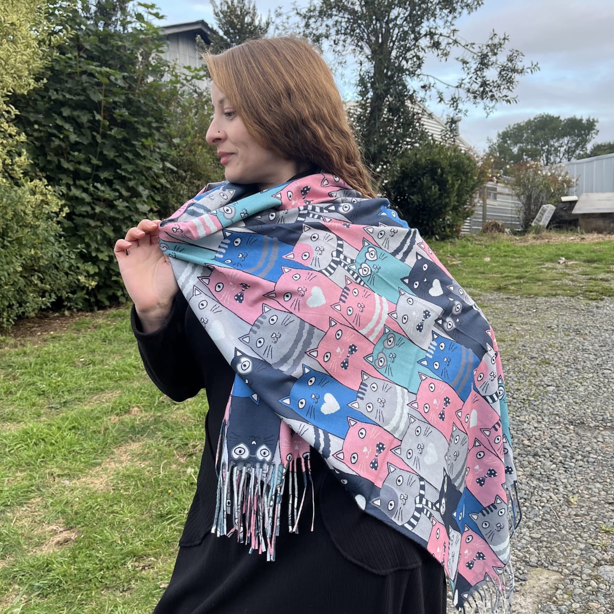 Bufanda Cashmere gatitos corbatin2