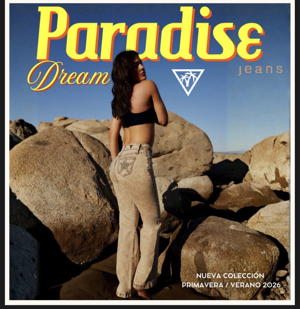 Jeans Paradise 2081 capuccino estrella print1