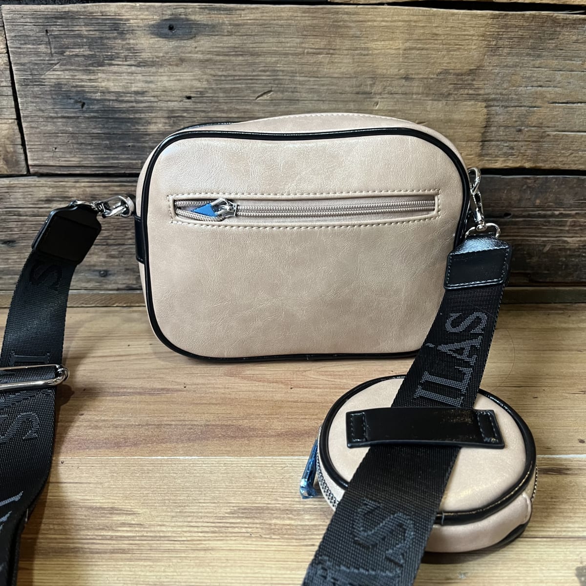 Cartera Lilás bandolera beige + monedero4