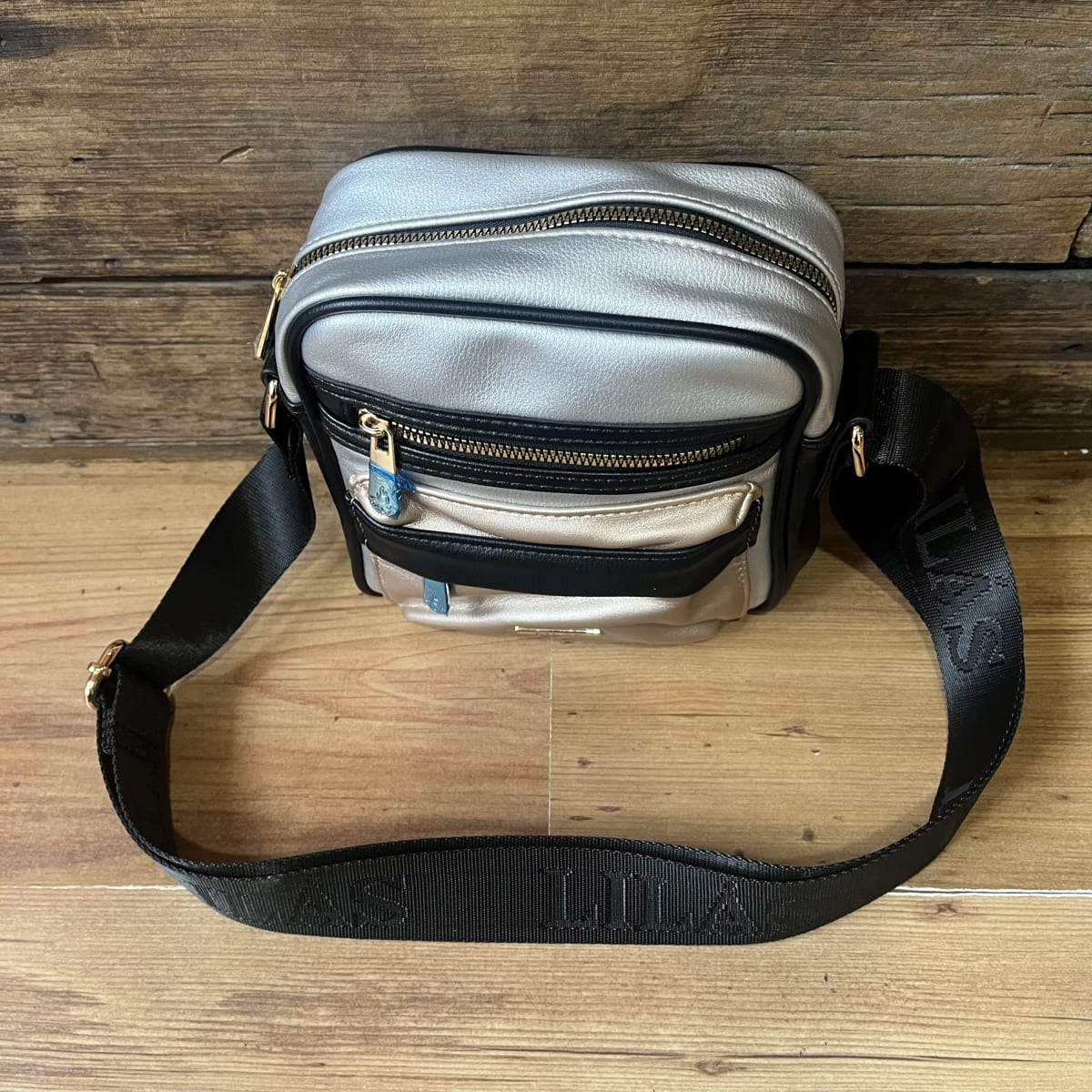 Cartera Lilás bandolera metalizada 3 colores3