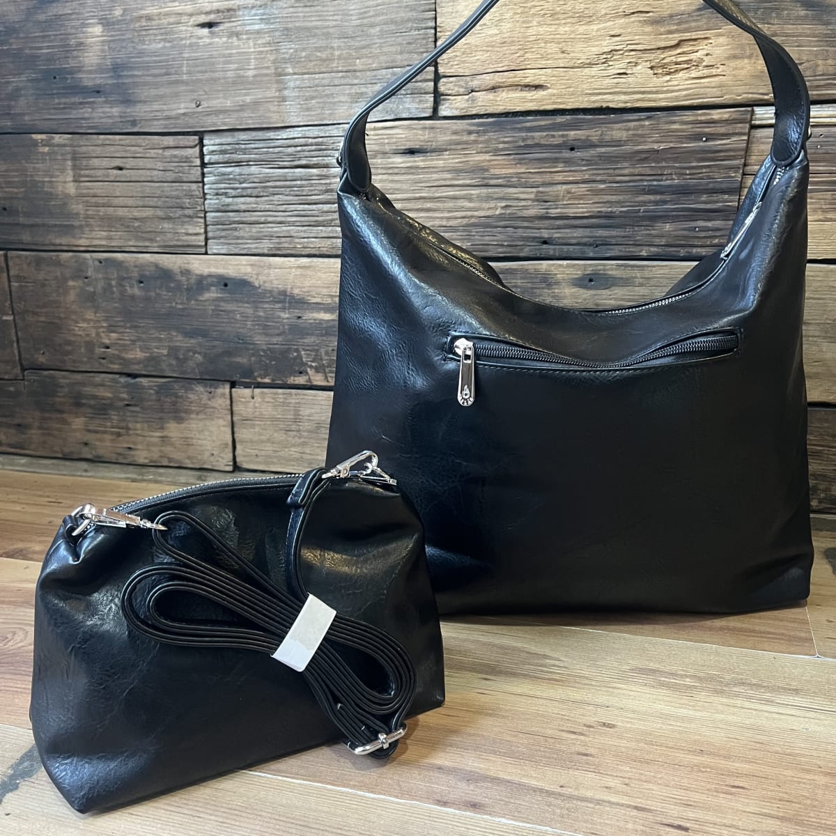 Cartera Lilás maxi negro + mini cartera4