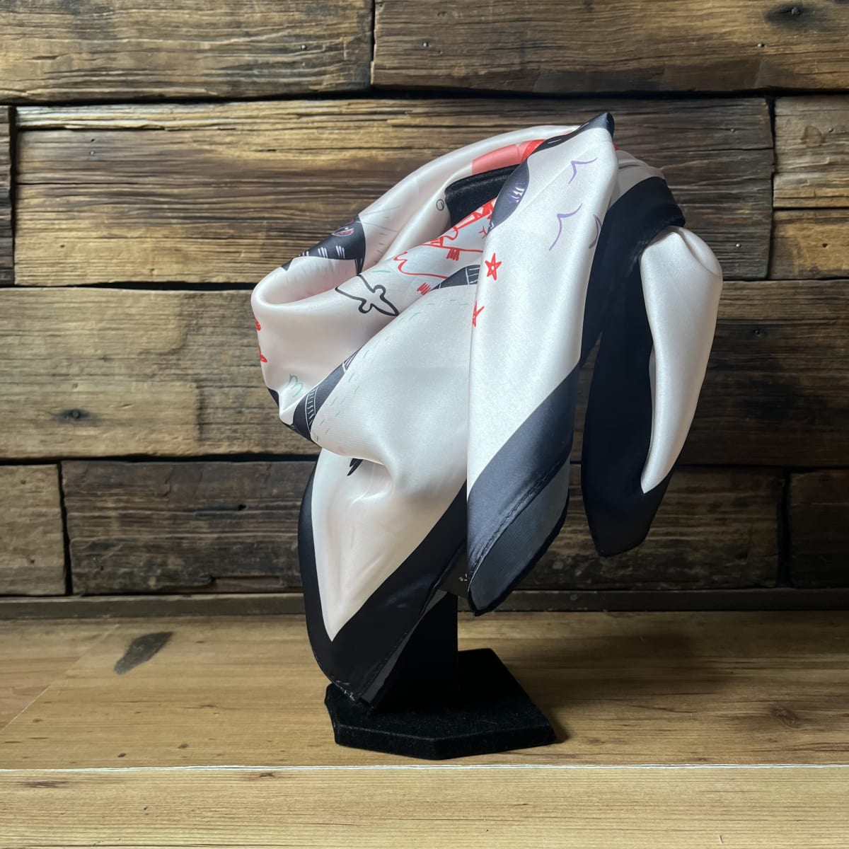 Pañuelo seda 70*70 cms gatitos love miau4