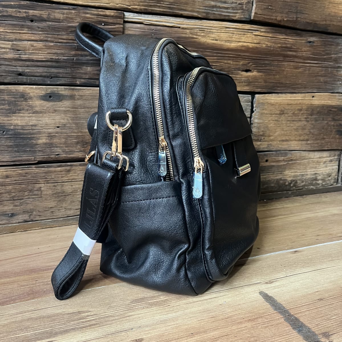 Mochila Lilás negro ecocuero2