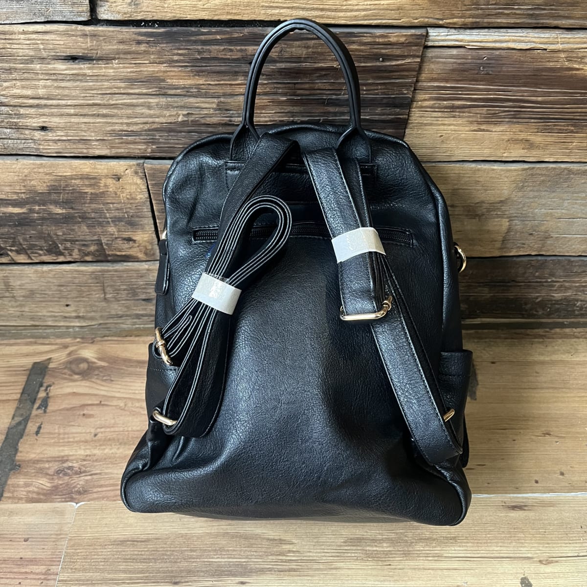 Mochila Lilás negro ecocuero3