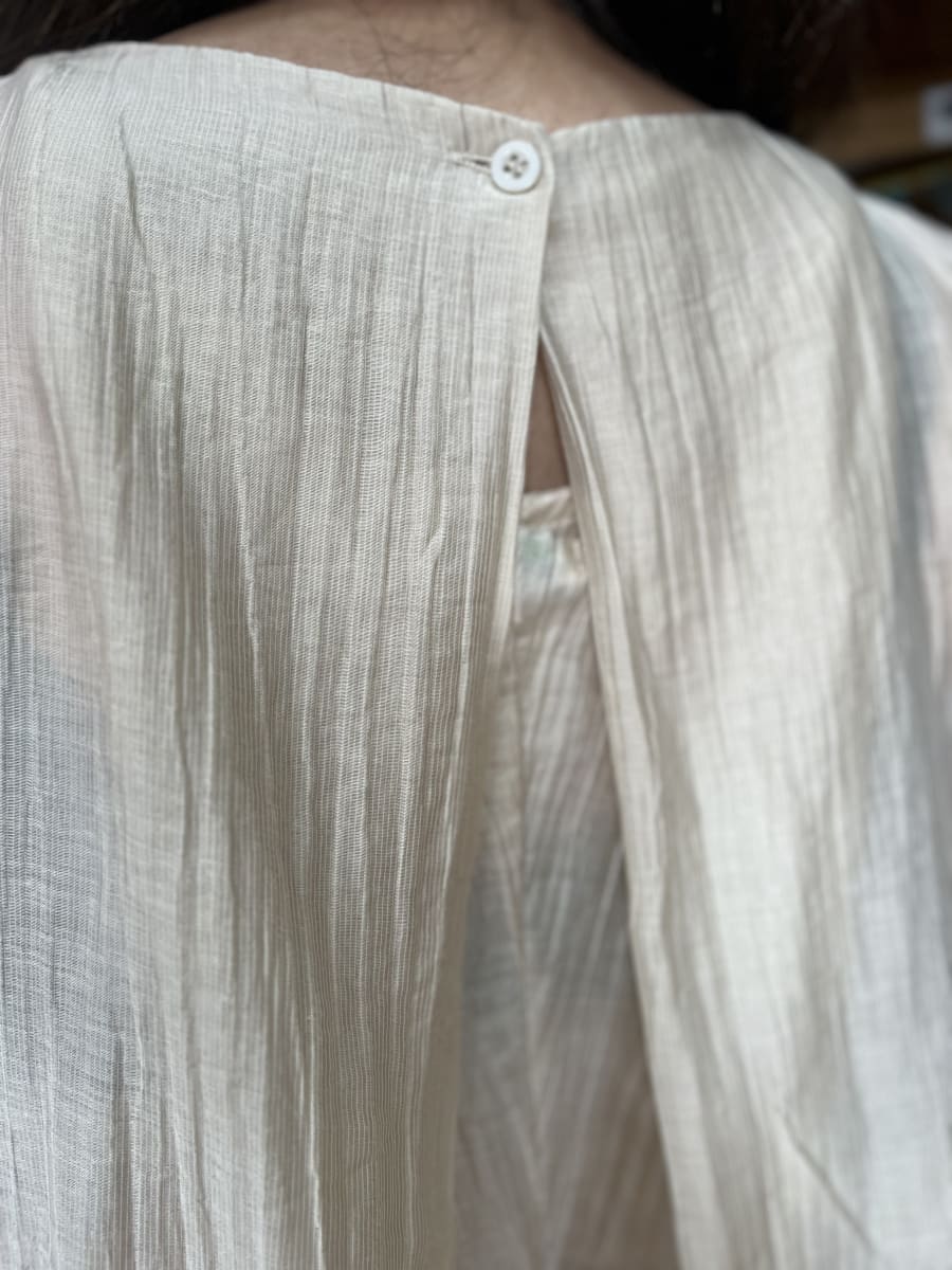 Conjunto pantalon + blusa beige3