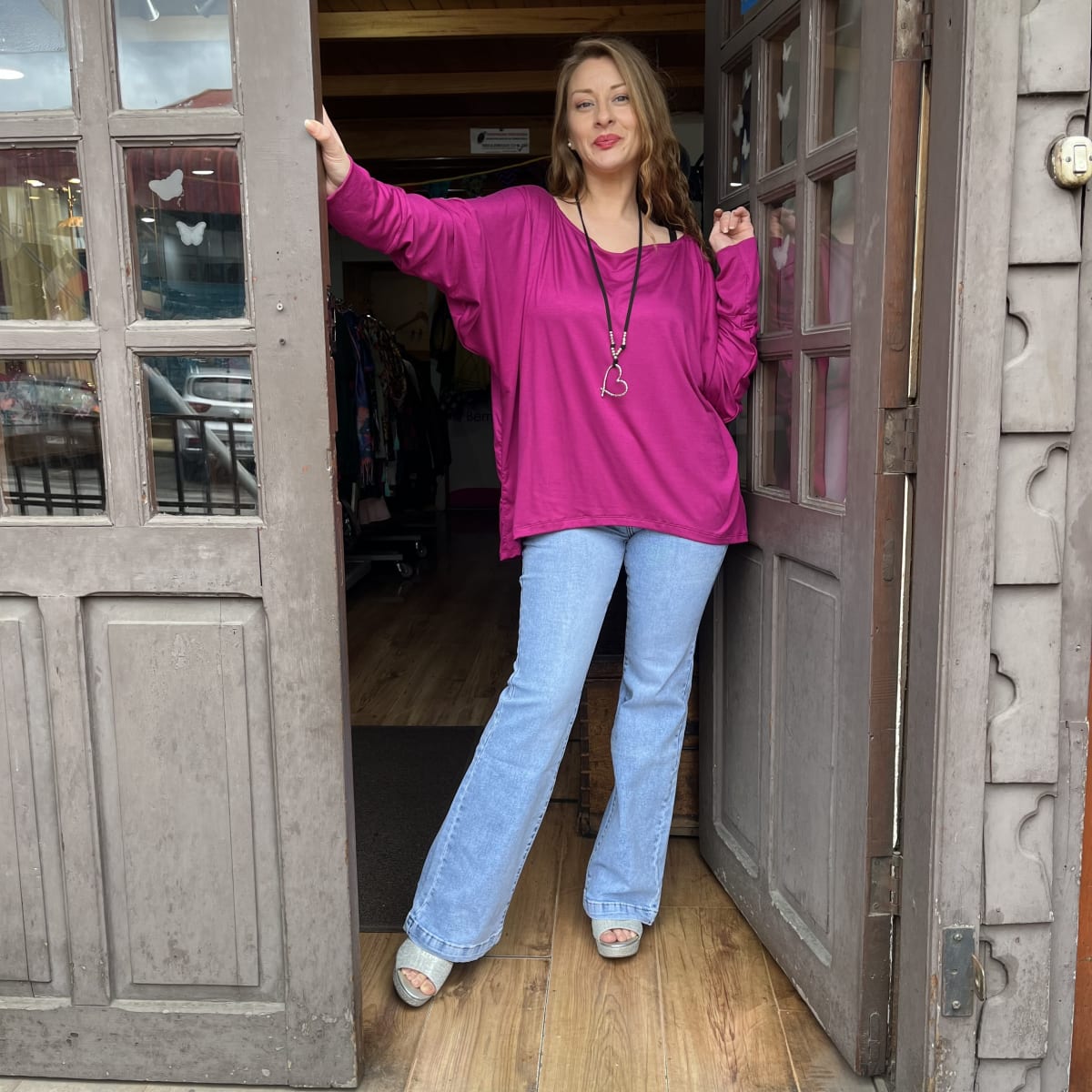 Polera Elisabeth magenta modal algodon3