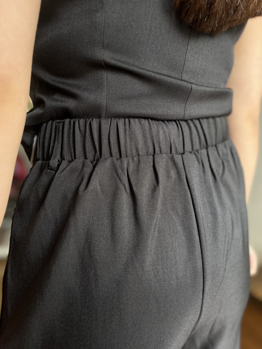 Conjunto pantalon + gillet negro5