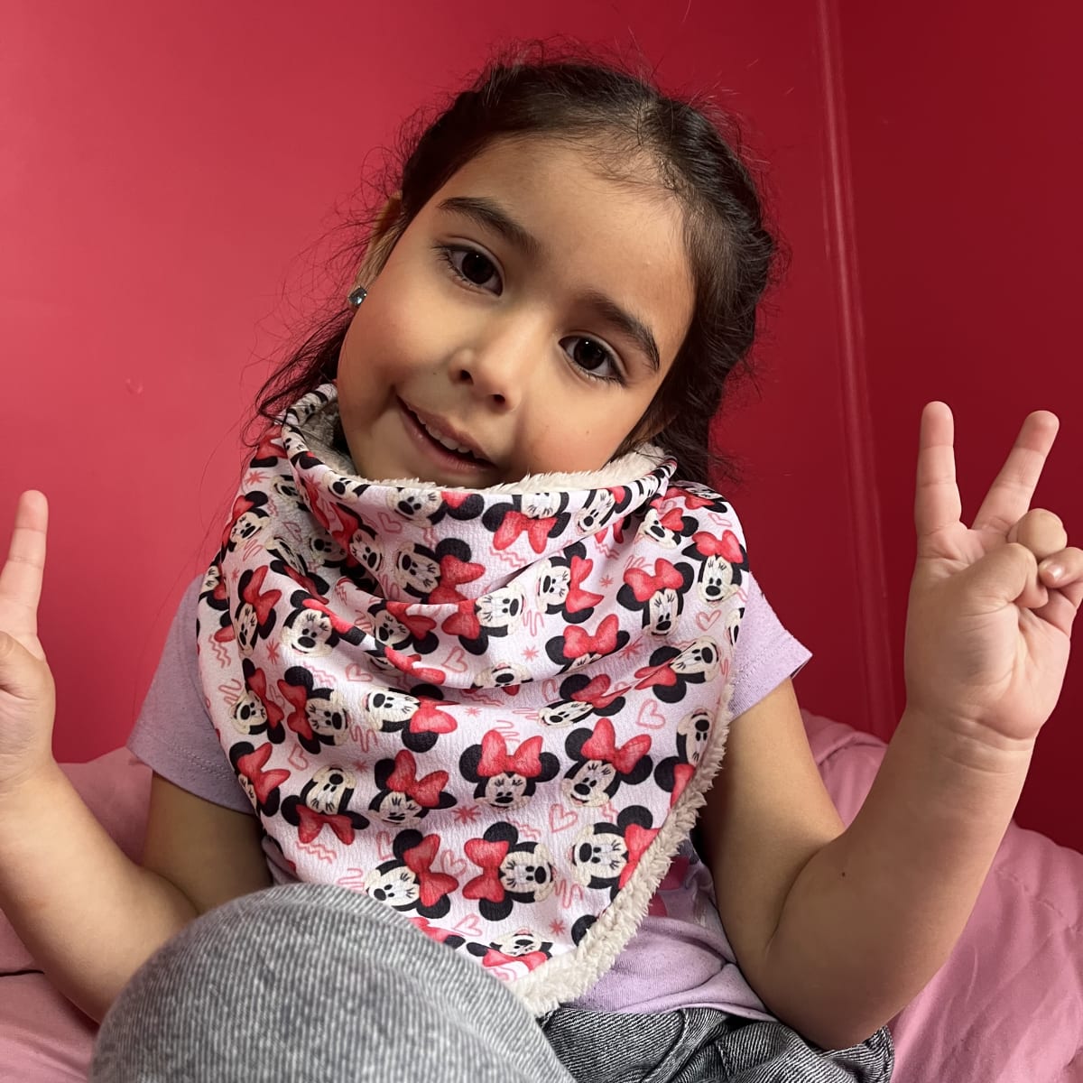 Bandana Isidora Minnie Mouse beige1