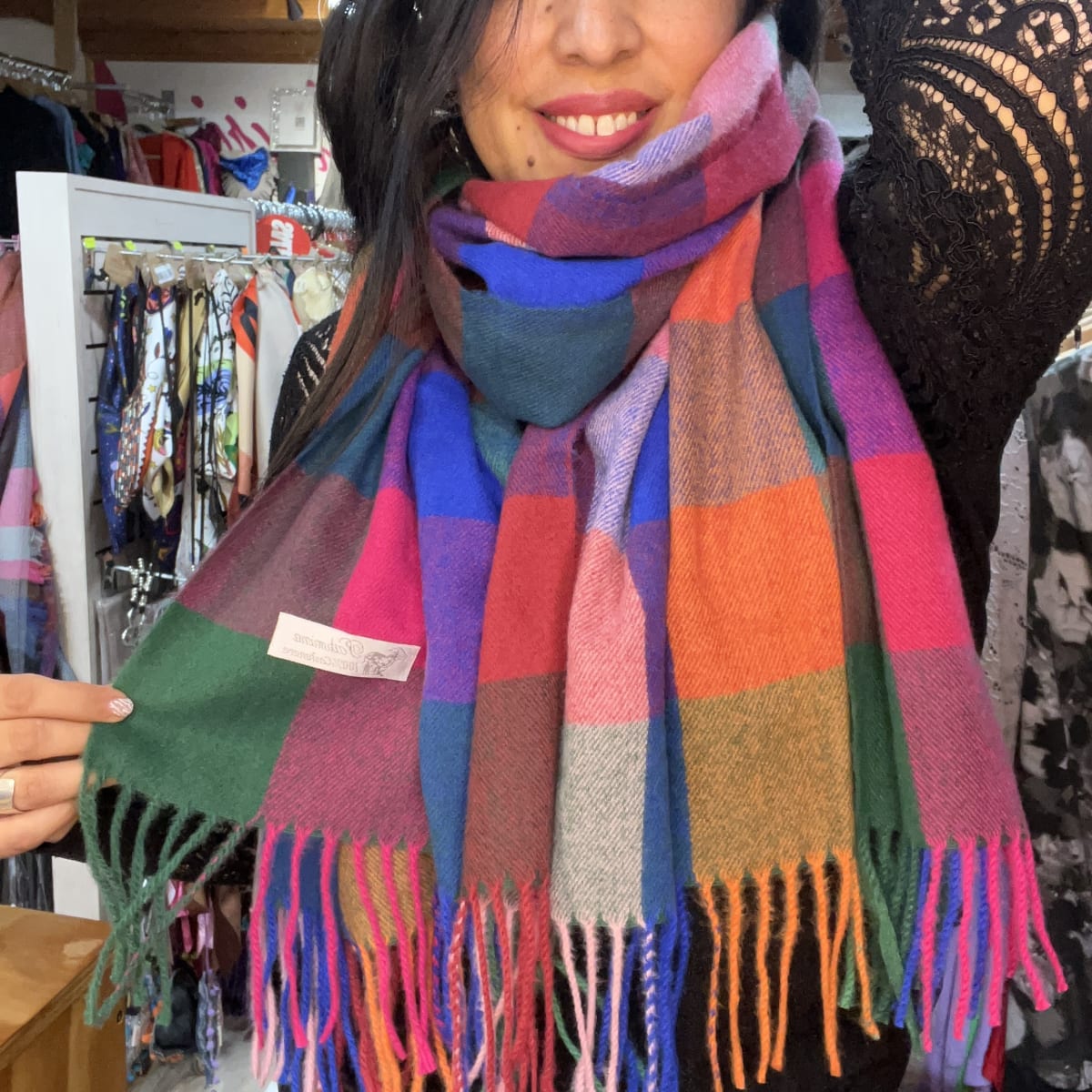Bufanda cashmere escocesa multicolor1