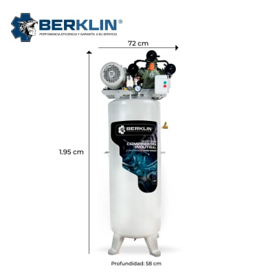 COMPRESORA INDUSTRIAL VERTICAL DE 3HP DE 80G1