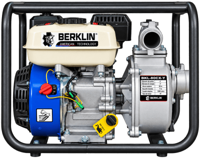 MOTOBOMBA CON MOTOR GASOLINERO 6.5HP DE 3X3