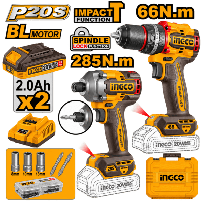KIT COMBINADO TORNILLADOR IMPT 285NM + PERCUTOR 66NM1