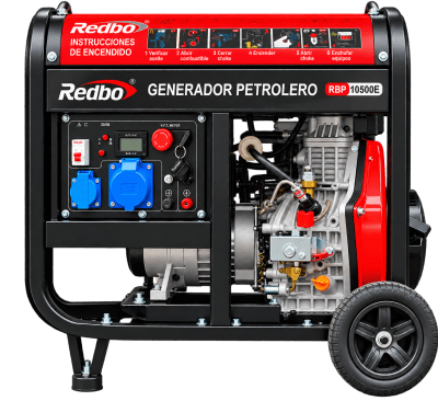 GENERADOR DIESEL 7.0KW MOTOR 14HP REDBO RBP105E1