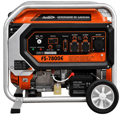GENERADOR MONOFASICO A GASOLINA FS 7800E1