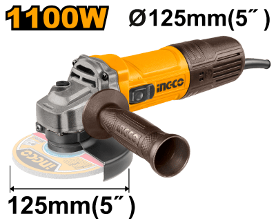 AMOLADORA ANGULAR 125MM 1100W INGCO AG1100281