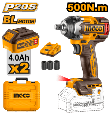 Llave de impacto 20V 500Nm  1/2 CIWLI20501