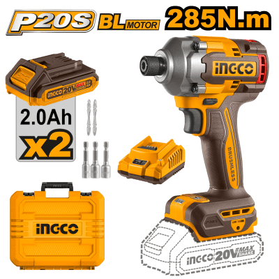 ATORNILLADOR DE IMPACTO INALAMBRICO 20V 285N.m. - CIRLI20281