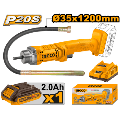 VIBRADOR DE CONCRETO A BATERIA 20V1