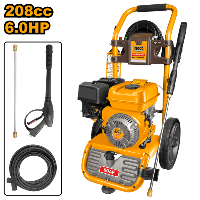 Hidrolavadora a gasolina 214Bar 3100psi Ingco1