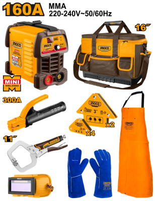 SOLDADORA INVERTER 160AH INGCO + ACCESORIOS1