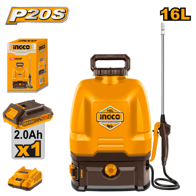 PULVERIZADOR FUMIGADOR DE MOCHILA 16LTS A BATERIA 20V1