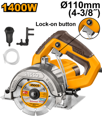SIERRA CORTADORA CERAMICA ELECTRICA 1400W 13000RPM 110MM INGCO1