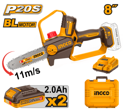 MOTOSIERRA A BATERIA 20V 8