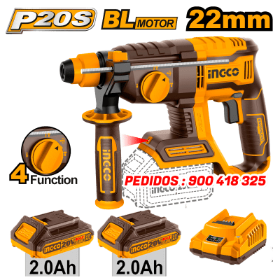 ROTOMARTILLO A BATERIA 20V P20S 20MM 4 FUNCIONES BRUSHLESS1