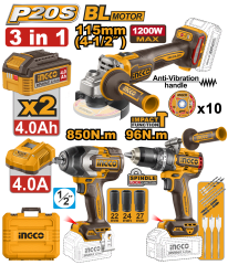 JUEGO COMBO BATERIAS 3/1 2×4.0Ah COSLI251292
