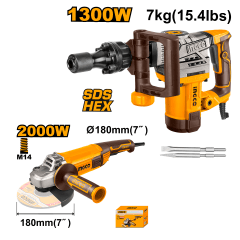 DEMOLEDOR 6KG 25J + ESMERIL 7